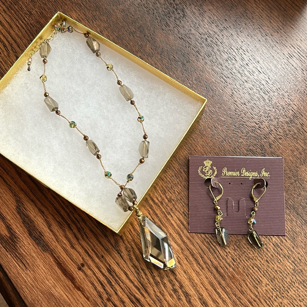 Necklace and earrings- Premier Designs